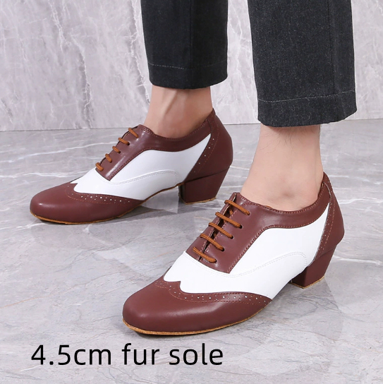 Leather Ballroom For Square Dancing And Latin Dancingsoft-soled Dance Shoes For Adults photo 7