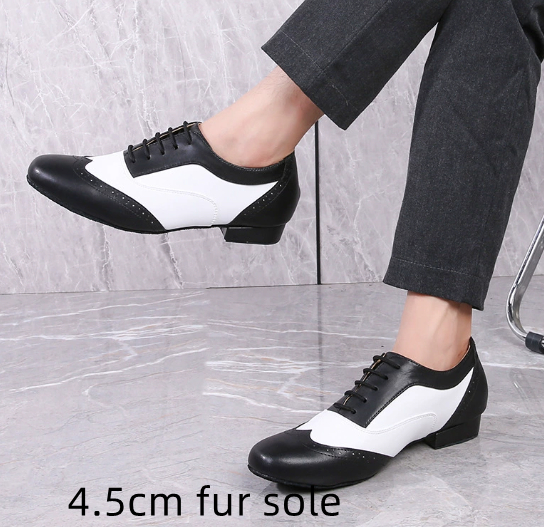 Leather Ballroom For Square Dancing And Latin Dancingsoft-soled Dance Shoes For Adults photo 4