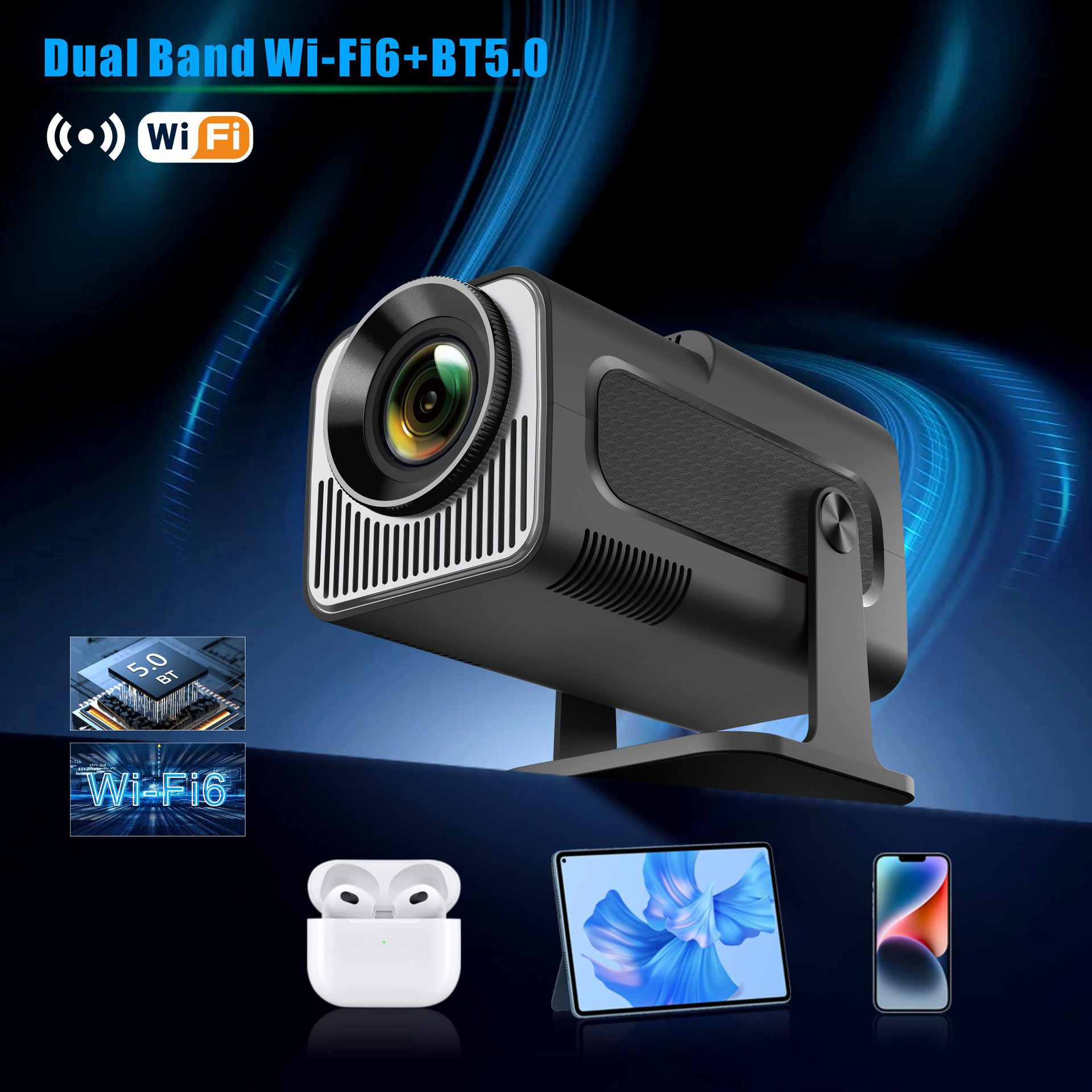 HY320 Mini Projector 720P Android System photo 6