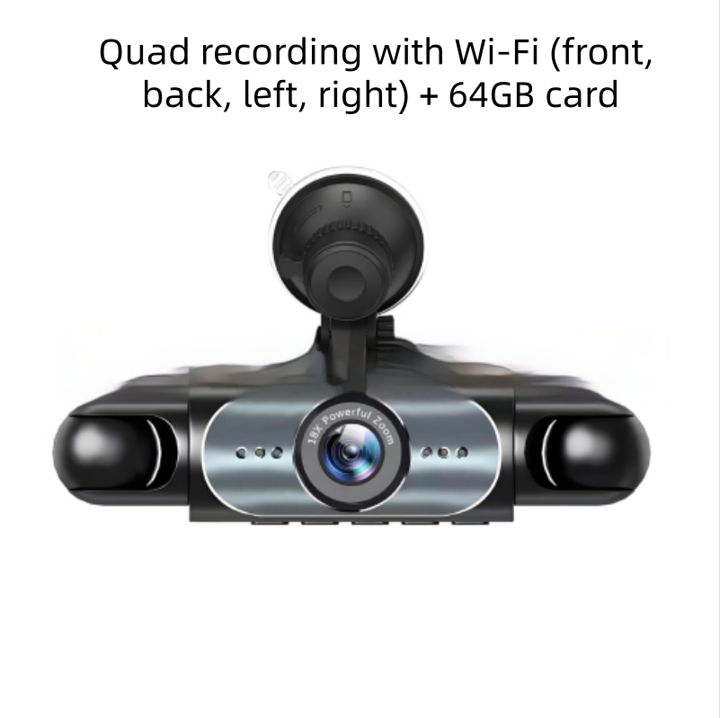 Four-lens Surveillance Dash Cam HD With Rearview Camera photo 7