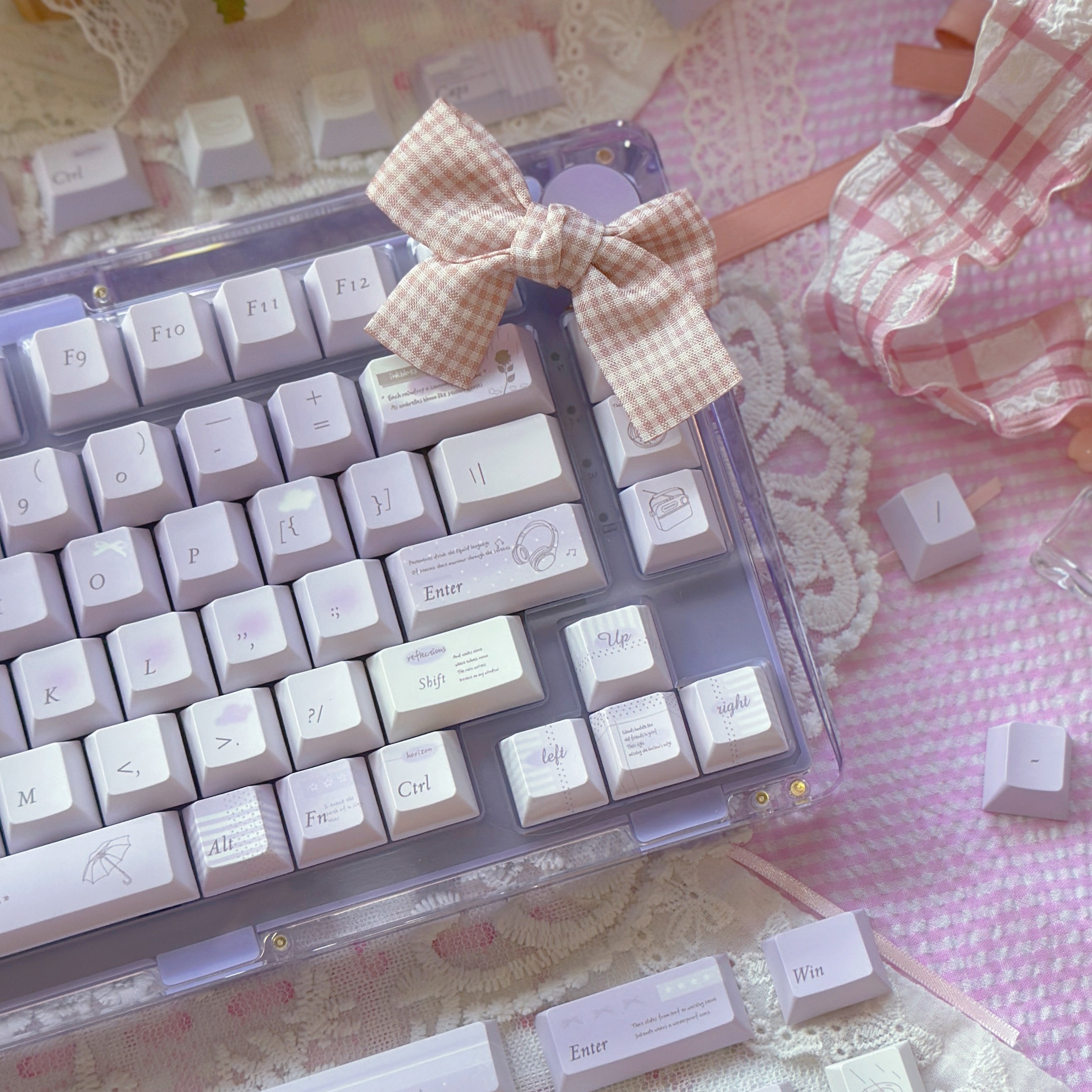 Todays Featured Product PBT Keycaps With 5-sided Dye-sublimation In A Rain-themed Design photo 5