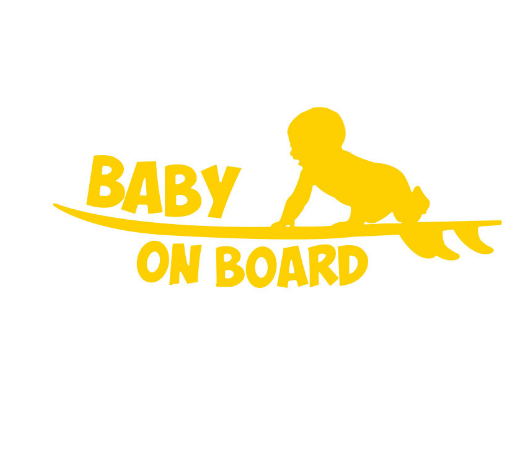 Baby Warning Skateboard Kids Reflective Sticker photo 5