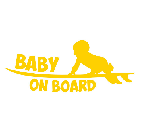Baby Warning Skateboard Kids Reflective Sticker photo 4