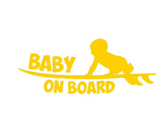 Baby Warning Skateboard Kids Reflective Sticker photo 6