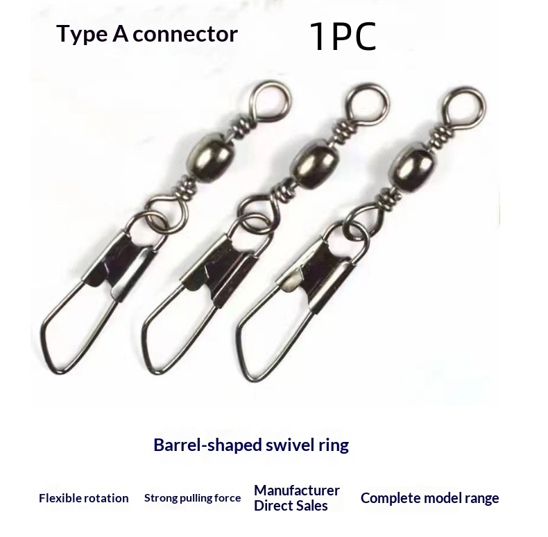 Barrel Swivel Type B Figure-8 Snap Lure Connector Ring photo 3