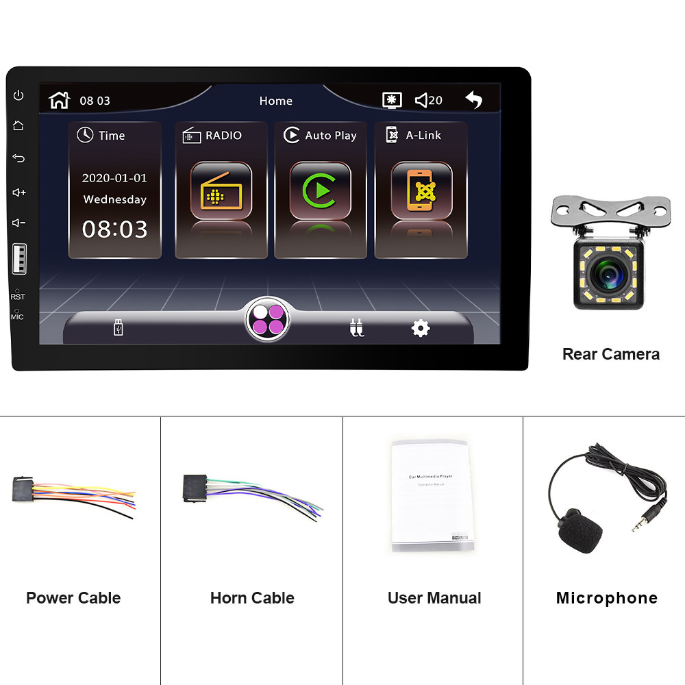 9-inch CarPlay Single-Din MP5 Player For Cars photo 3