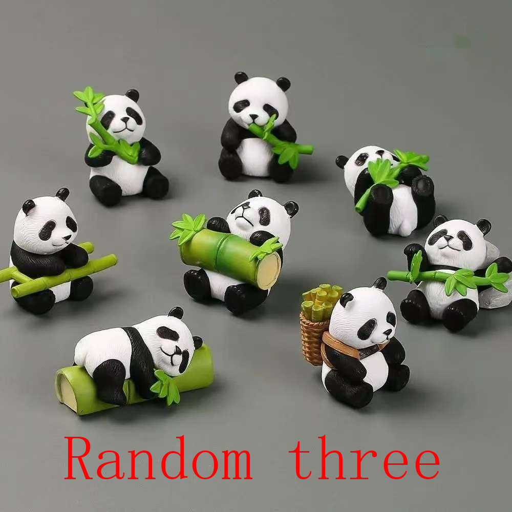 Desktop Ornament Animal Blind Bag Cute Bamboo-Hugging Panda Doll Car Decoration photo 8