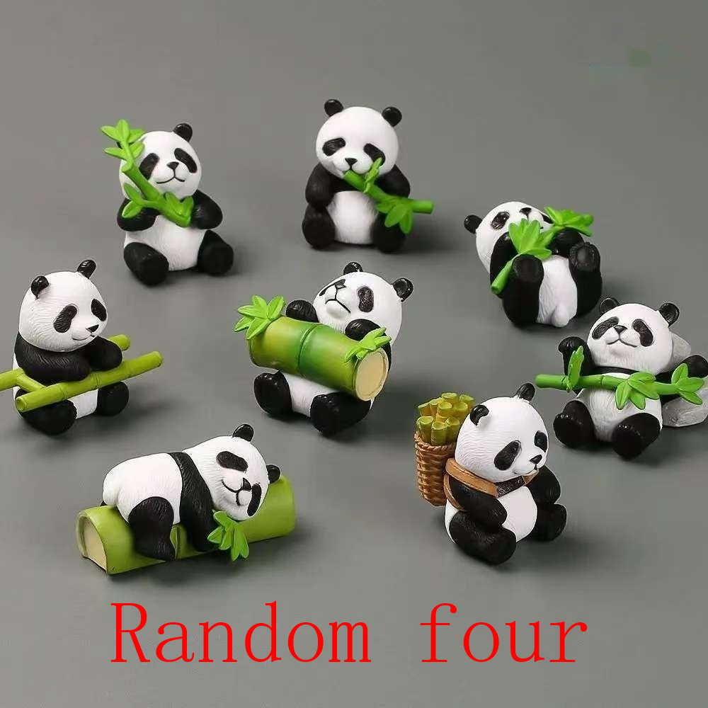 Desktop Ornament Animal Blind Bag Cute Bamboo-Hugging Panda Doll Car Decoration photo 3
