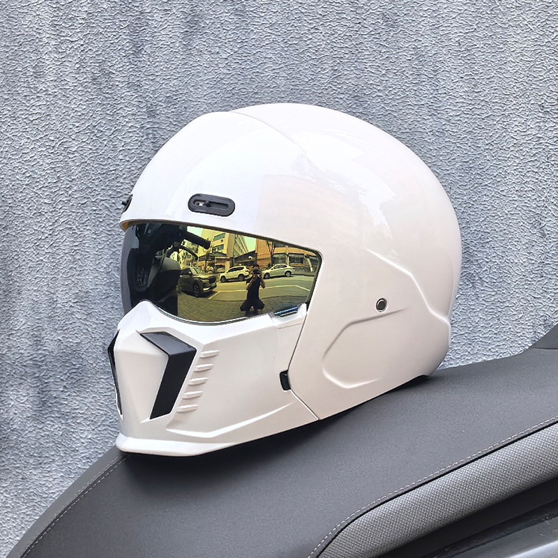 Retro Motorcycle Cruiser Lightweight Full-face Helmet photo 8