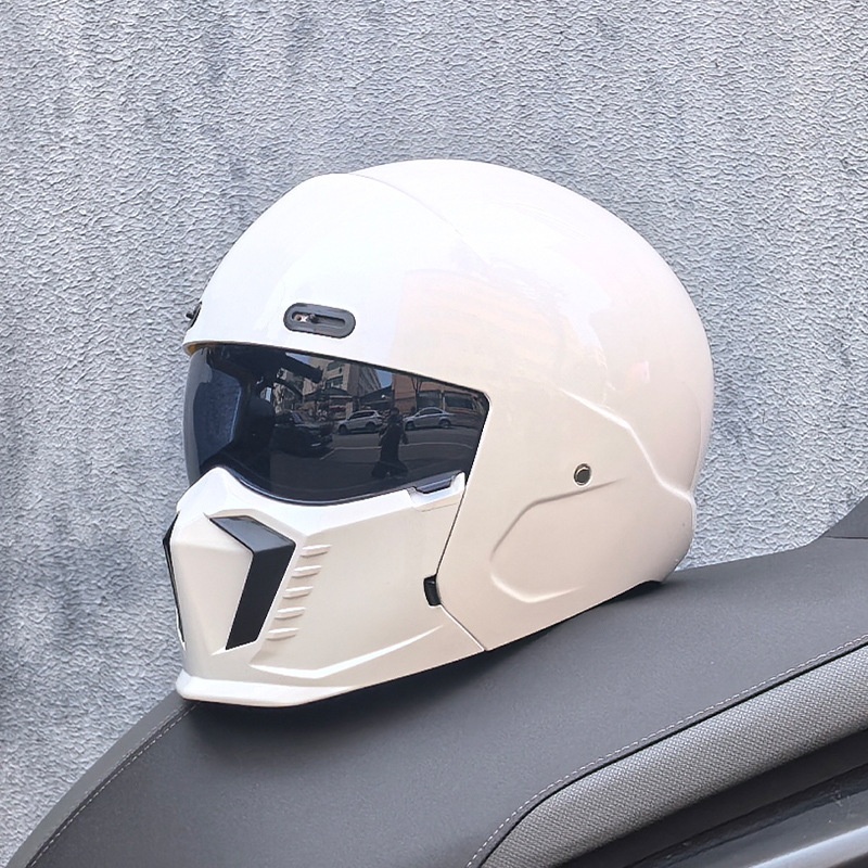 Retro Motorcycle Cruiser Lightweight Full-face Helmet photo 7