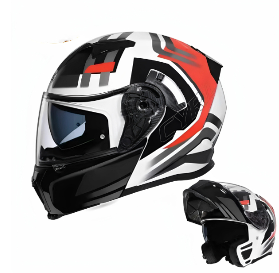 Face-revealing Motorcycle Helmet Dual-lens Full-face Helmet For Scooters photo 5