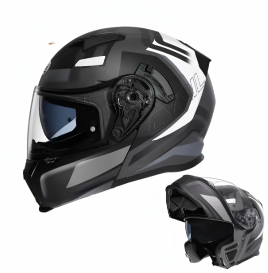 Face-revealing Motorcycle Helmet Dual-lens Full-face Helmet For Scooters photo 3