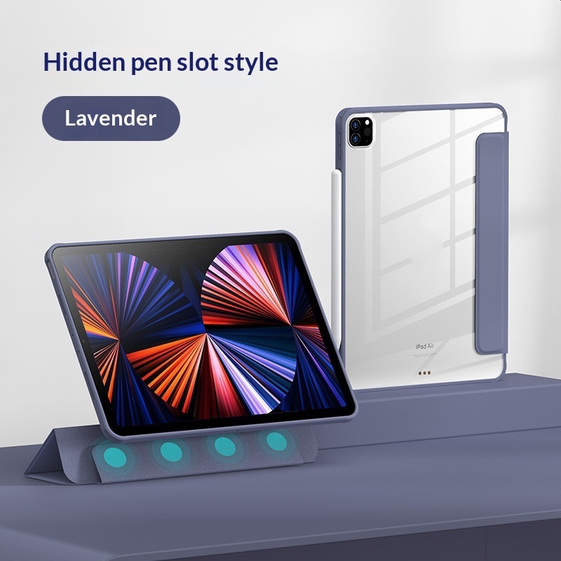 Transparent Magnetic Protective Case For IPad Pro With Pen Slot photo 2