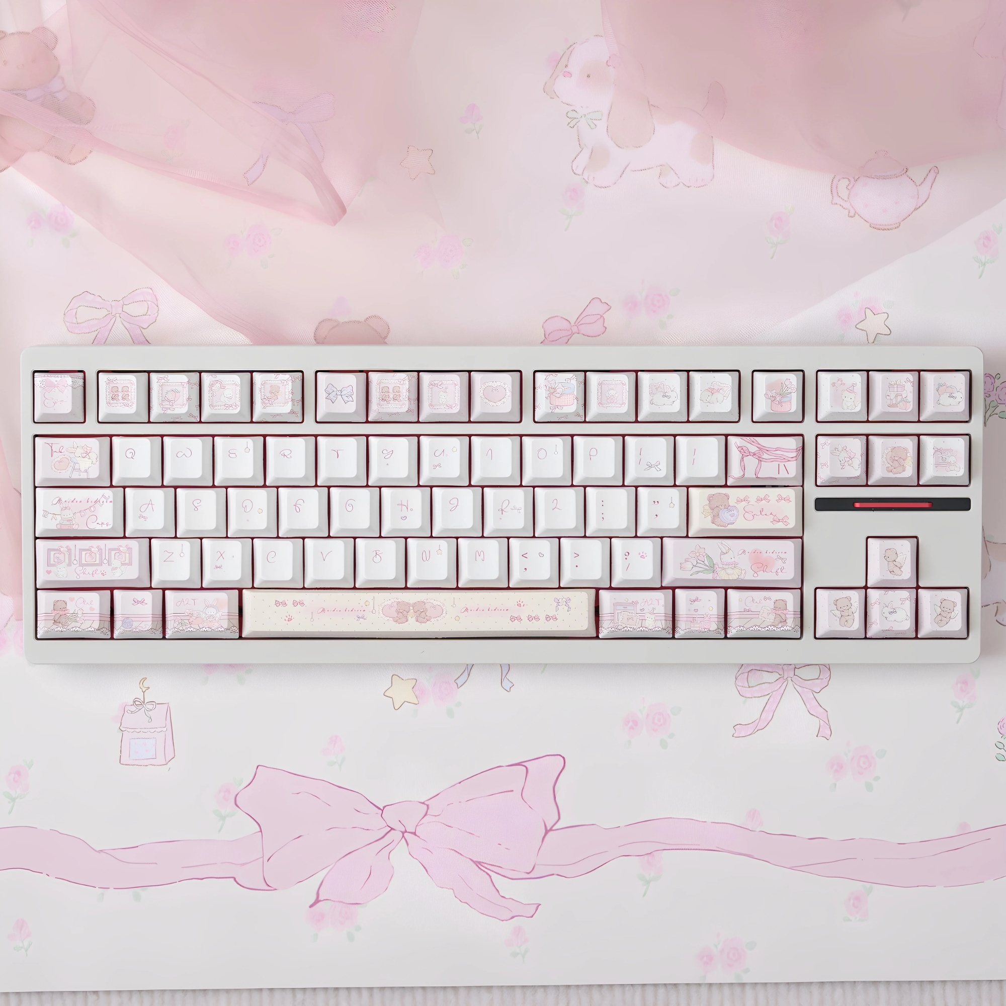 Doll Dream Keycaps Original Factory Height PBT Material photo 1