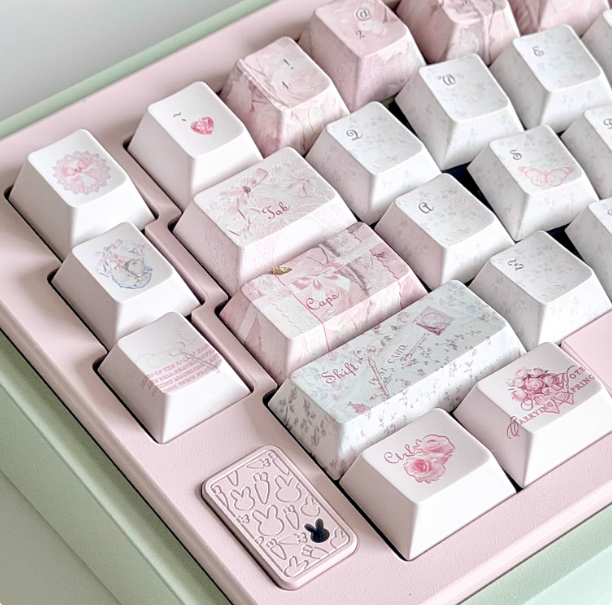 Rose Old Story Keyboard Keycaps Original Factory-made photo 3