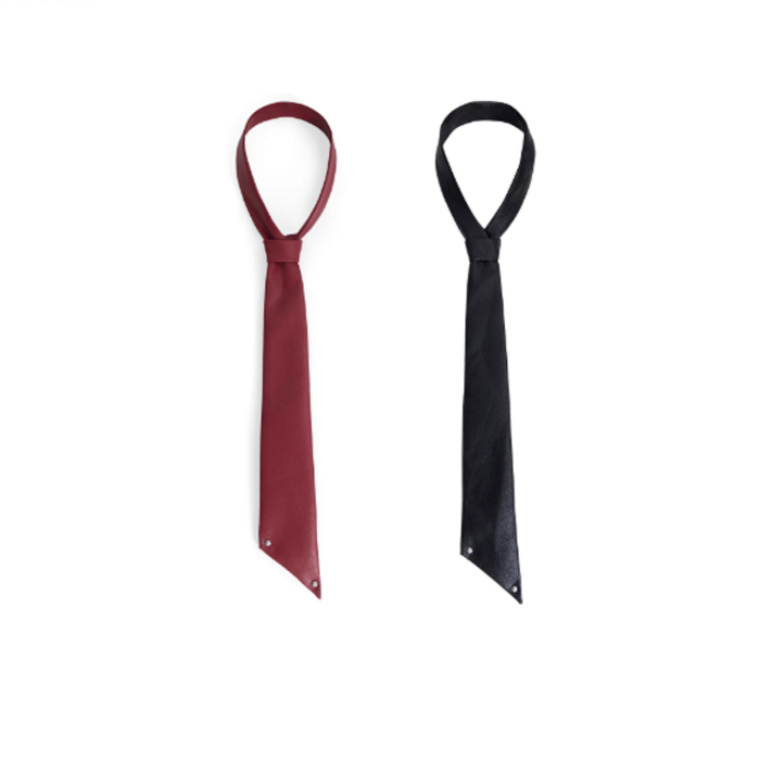 Designer Style Leather Tie And Hand Crafted High End Shirt Bow Tie photo 1