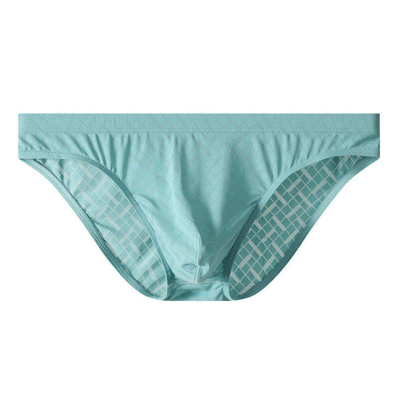 Mens Ice-silk Transparent Briefs Thin Low-rise Sexy photo 4