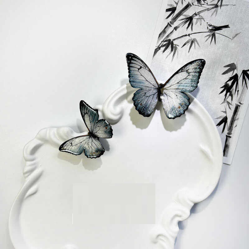 Minimalist Ink-wash Style Butterfly Hair Clip photo 6