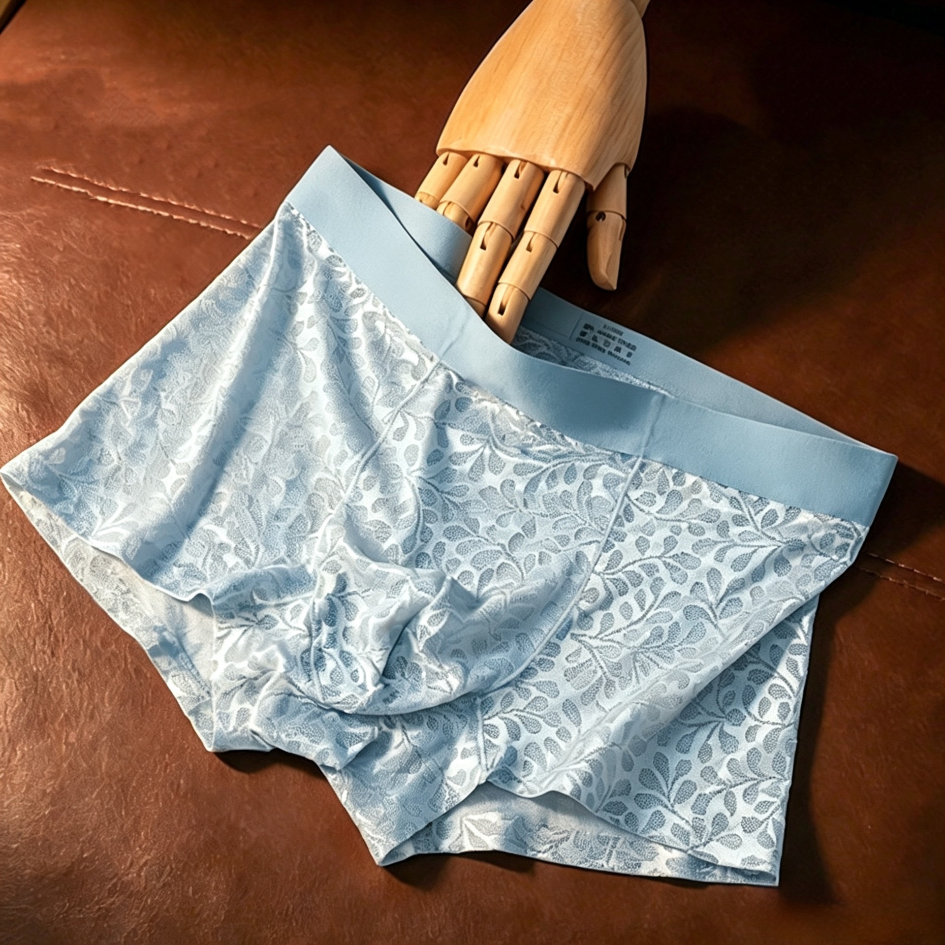 Seamless Ice-silk Mens Underwear Bare-feel Lace Sexy photo 5