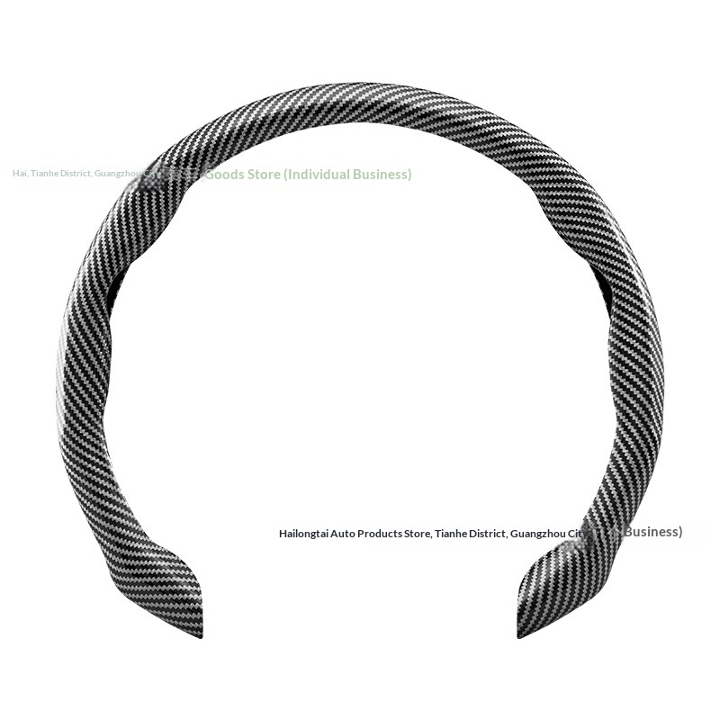 All-in-One Laser-Cut Carbon-Fiber Pattern Non-Slip Ultra-Thin Steering Wheel Cover photo 2
