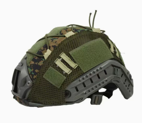 Camouflage Helmet Cover With Elastic Cord Tactical Camouflage Helmet Cover photo 8