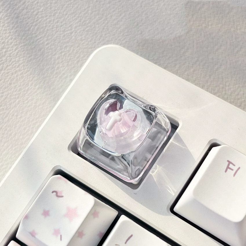 Love-themed Translucent Nail Gel Personalized Keycaps photo 4