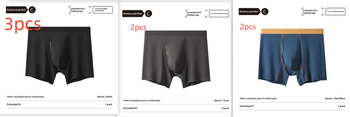 Mens Bamboo Pulp Fiber Extended-length Athletic Underwear photo 5