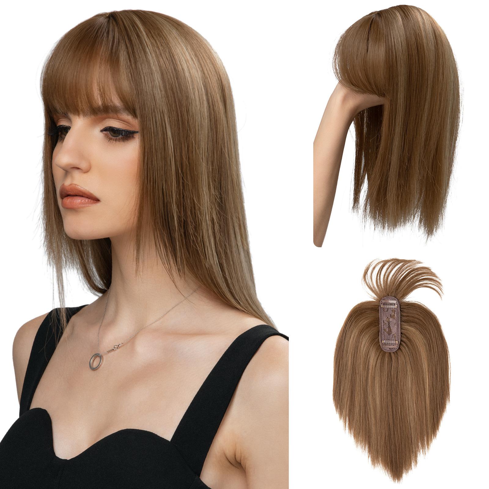 Womens Wig Hairpiece With Air Bangs Hair Extension Piece photo 1
