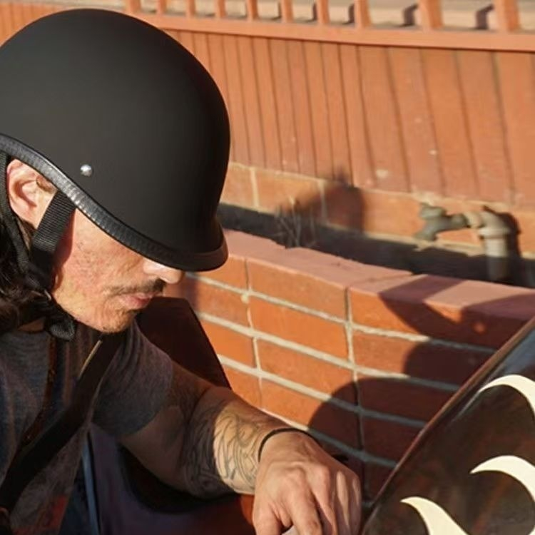 Retro-style Half Helmet For Motorcycles And Electric Scooters photo 1