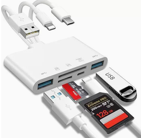 Tablet DCF Card Camera TF Card Reader U Disk 3-in-1 Memory Card Expansion photo 4