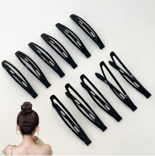 Black Hair Clip For Tidying Side-swept Bangs And Loose Strands Womens Style photo 3