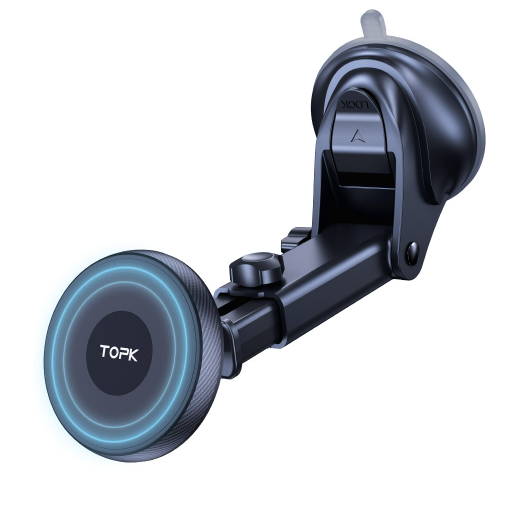 Magnetic Car Phone Holder For Navigation Mounted On The Air Vent With A Suction Cup photo 6