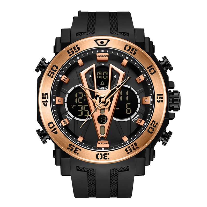 Sanda Youth Dual-Display Watch For Men photo 3
