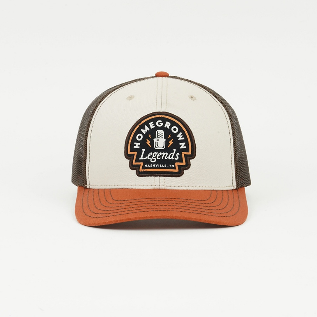 Trucker Cap With Custom Vintage Color-block Mesh Hat photo 1