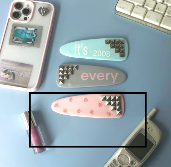 Oversized Original Rivet Hair Clip Instagram-style Shibuya Gyaru photo 4