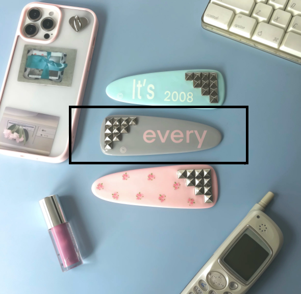 Oversized Original Rivet Hair Clip Instagram-style Shibuya Gyaru photo 2