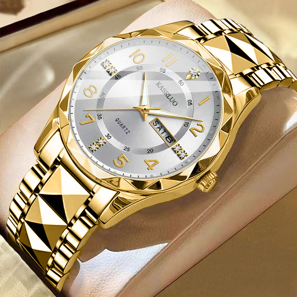 Men's Dual Calendar Fashion Waterproof Luminous Quartz Watch photo 6