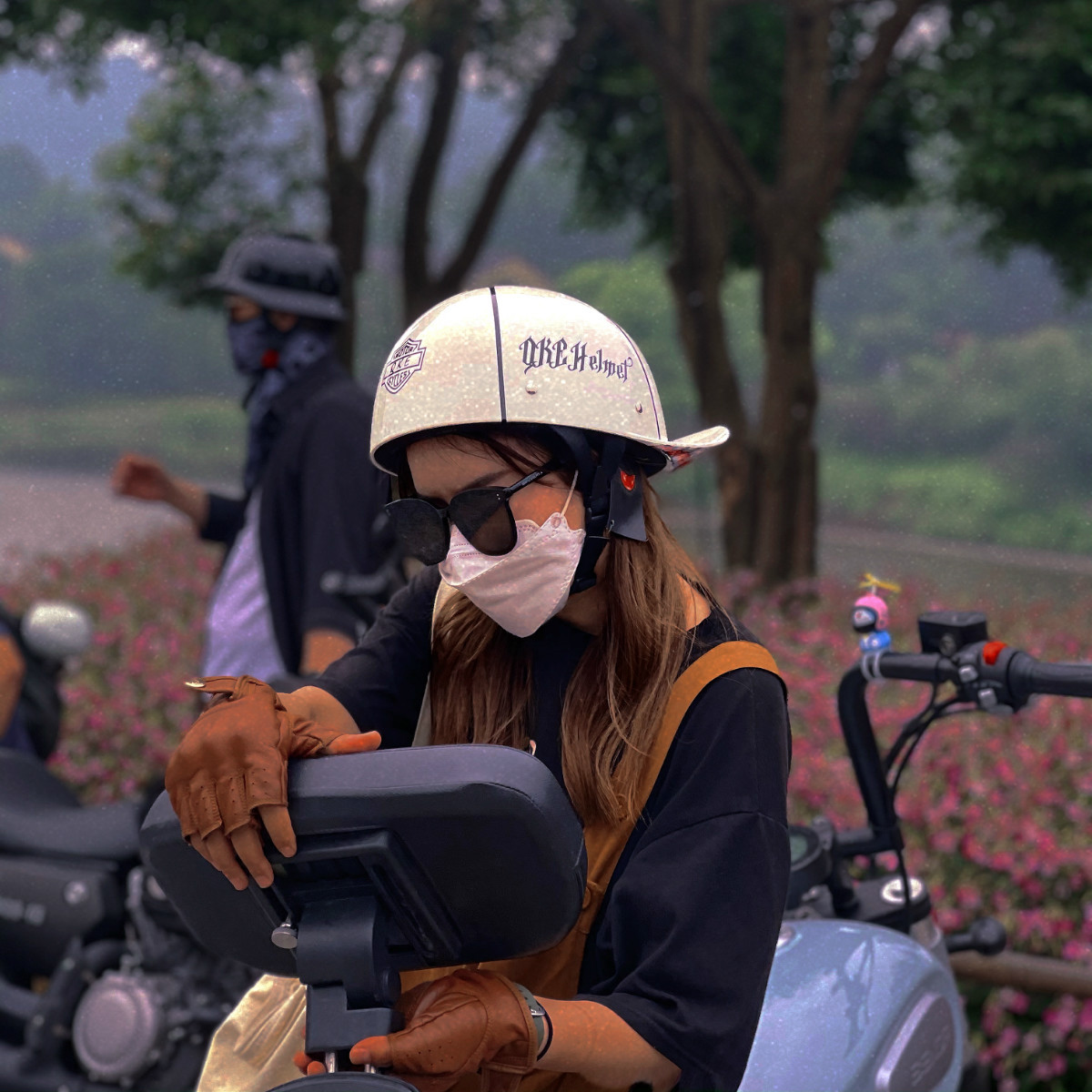 Winter Japanese-style Retro Scooter Half-helmetpeanut Helmet photo 7