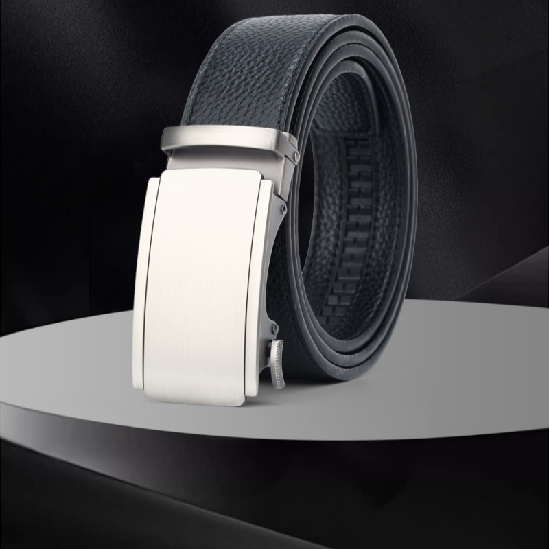 Mens High-end Automatic-buckle Leather Belt photo 1