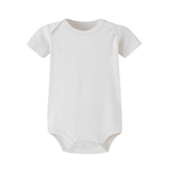 Summer Triangle Solid Color Short-sleeved One-piece Romper photo 2