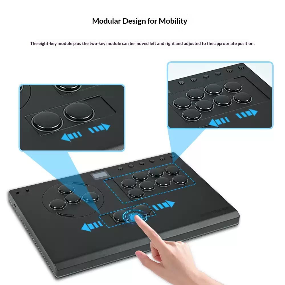 Skin-feel Fighting Keyboard With Hot-swappable Switches On The Back photo 4