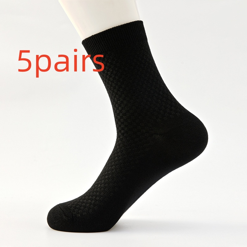 Casual Soft And Breathable Black Long Socksversatile For All Seasons photo 3