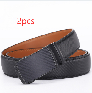 Mens Second-layer Leather Belt With Automatic Buckle photo 8