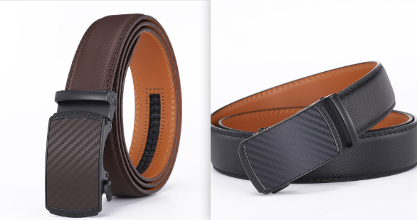 Mens Second-layer Leather Belt With Automatic Buckle photo 7