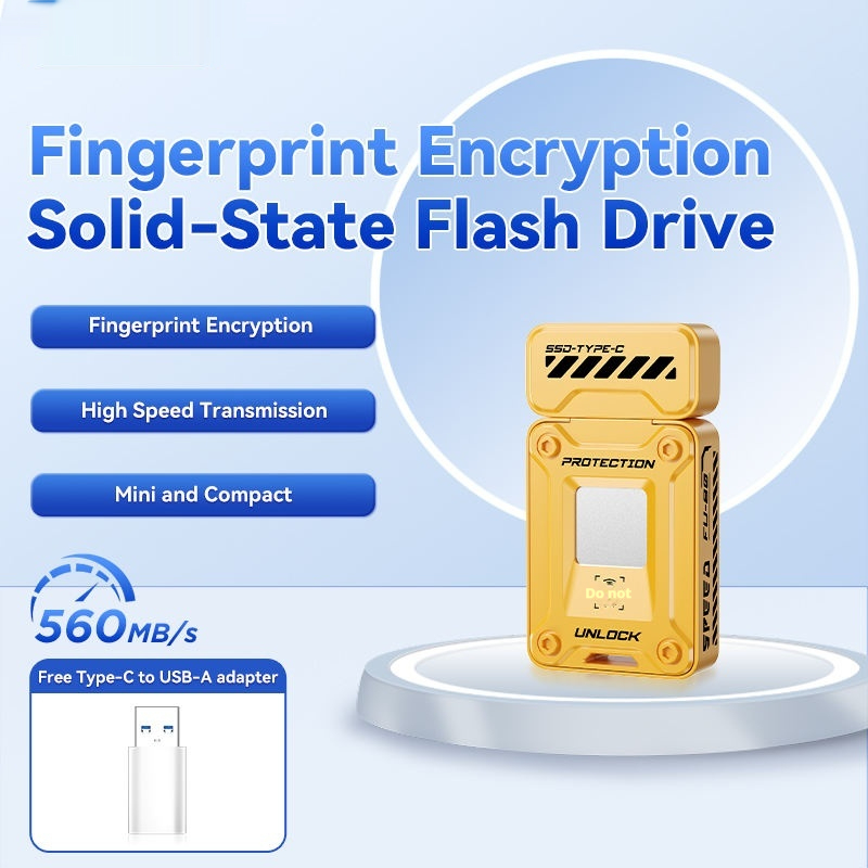Fingerprint Encryption Luxury USB Drive photo 5