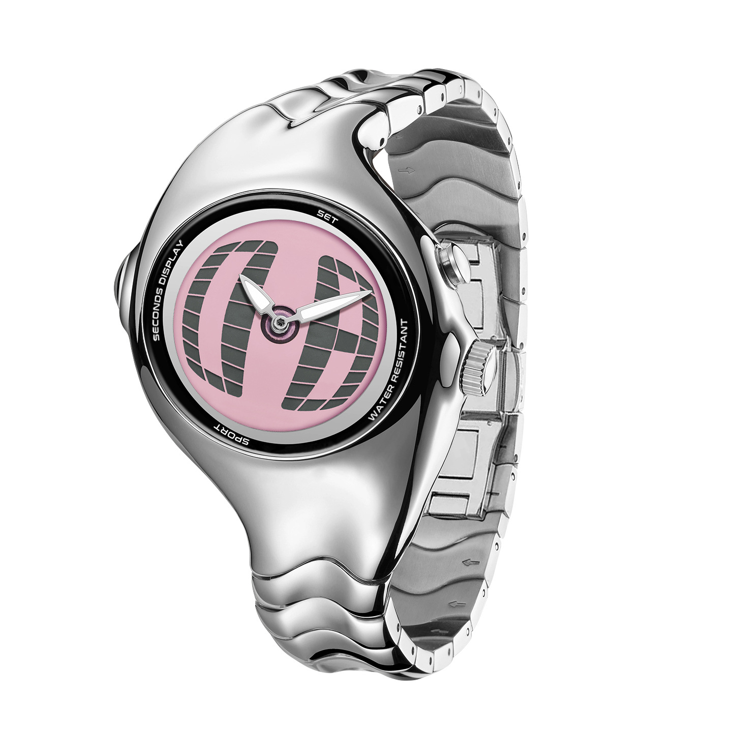 Mens Twisted Vintage Asymmetric Dual-Display Watch photo 8