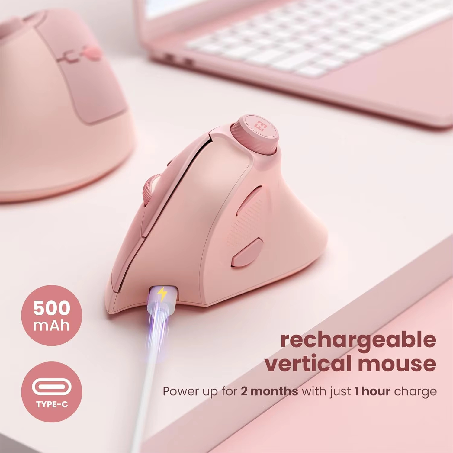 Seenda Ergonomic Bluetooth 24G Wireless Mouse With Volume K photo 1