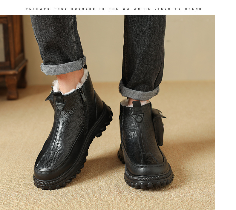Mens Winter Thermal Charging Heated Boots Non-Slip And Waterproof For Snowy Conditions photo 4