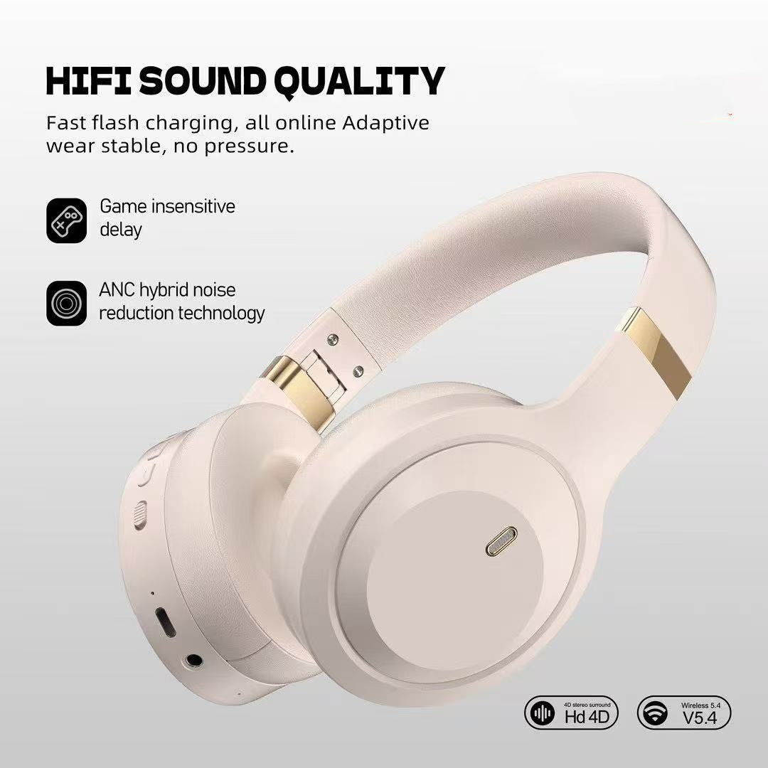 Head-mounted Bluetooth Wireless Headphones With ANC Active Noise Cancellation photo 4