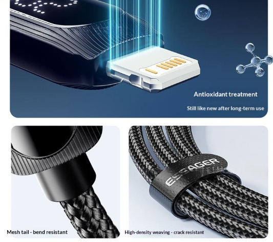 ESSAGER Xile Series C-L 29W Digital Display Charging Cable photo 8